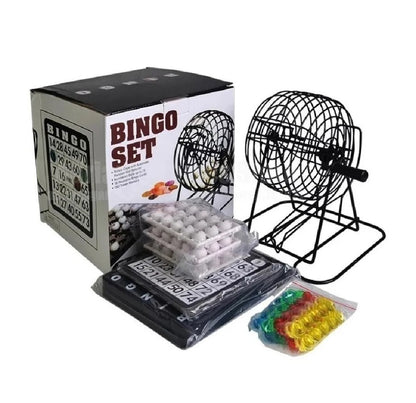 Bingo Familiar Juego De Mesa Profesional Con Bola Giratoria